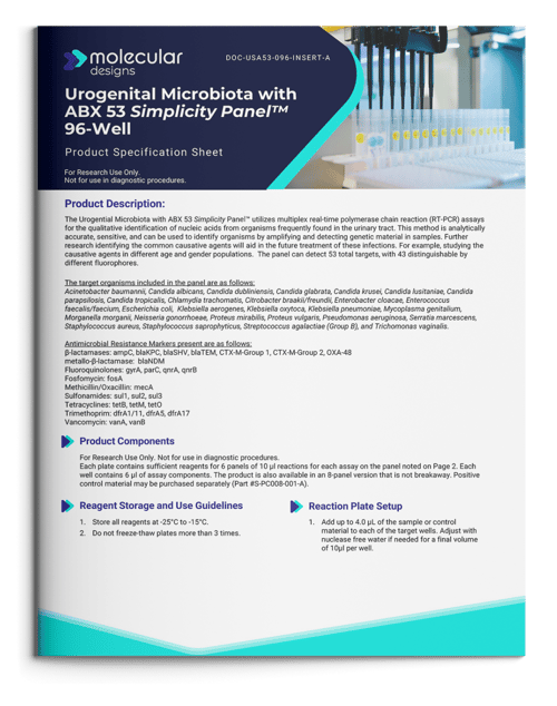 Urogenital Microbiota ABX 53 Mockup