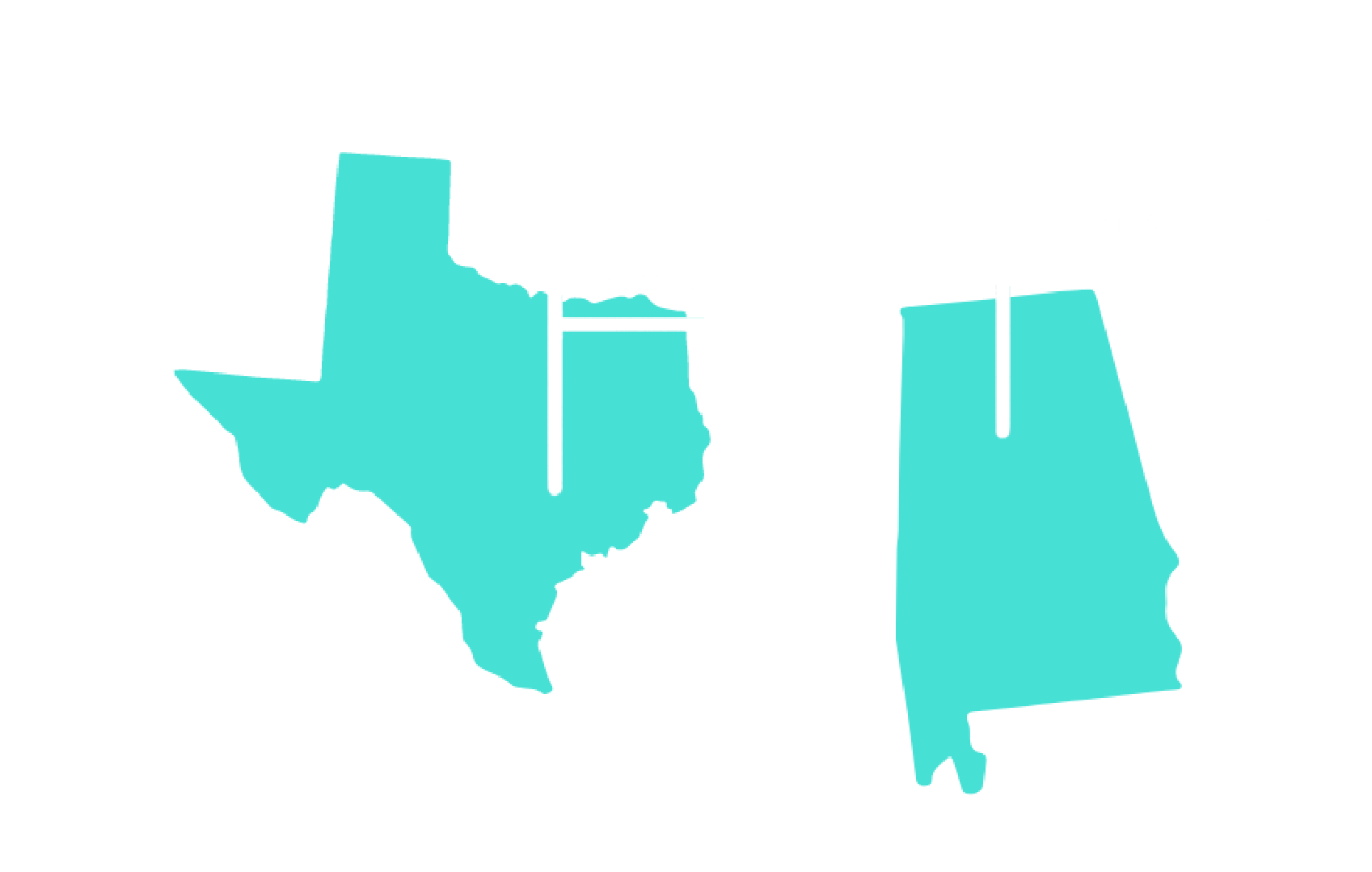 Locations map white marker